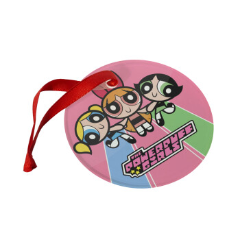 The powerpuff girls , Στολίδι Χριστουγεννιάτικο στολίδι γυάλινο 9cm