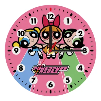 The powerpuff girls , Ρολόι τοίχου ξύλινο (20cm)