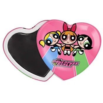 The powerpuff girls , Μαγνητάκι καρδιά (57x52mm)