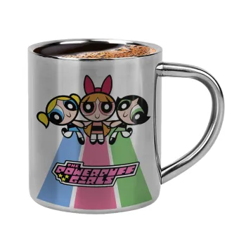 The powerpuff girls , Double-wall metal cup for espresso (220ml)