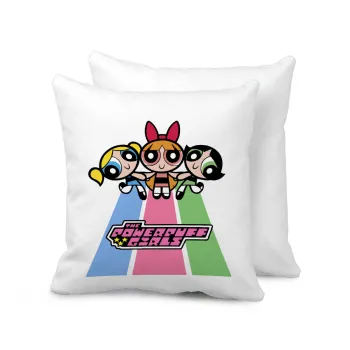The powerpuff girls , Μαξιλάρι καναπέ 40x40cm περιέχεται το  γέμισμα
