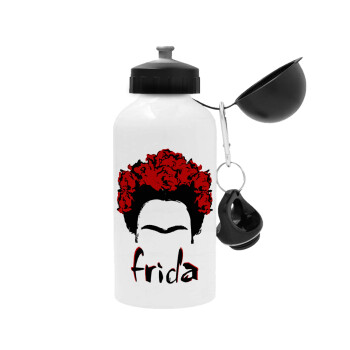 Frida, Μεταλλικό παγούρι νερού, Λευκό, αλουμινίου 500ml