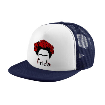Frida, Καπέλο Ενηλίκων Soft Trucker με Δίχτυ Dark Blue/White (POLYESTER, ΕΝΗΛΙΚΩΝ, UNISEX, ONE SIZE)