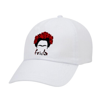 Frida, Καπέλο Jockey baseball Λευκό (snapback, 5-φύλλο, unisex)