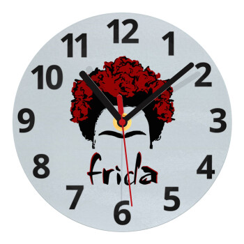 Frida, Ρολόι τοίχου γυάλινο (20cm)