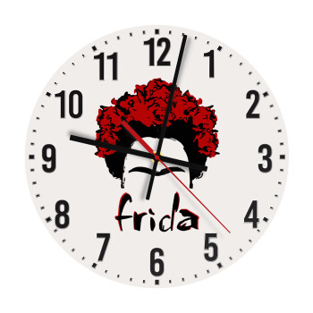 Frida, Ρολόι τοίχου ξύλινο (30cm)