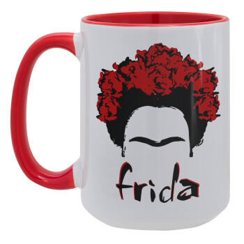 Frida, Κούπα Mega 15oz, κεραμική Κόκκινη, 450ml