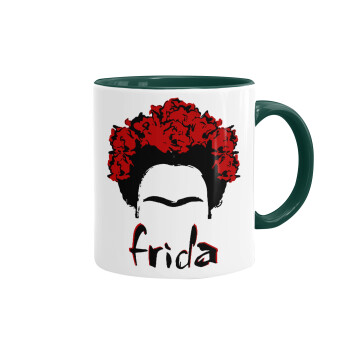 Frida, Mug colored green, ceramic, 330ml