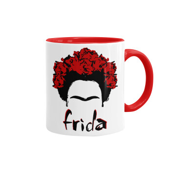 Frida, Mug colored red, ceramic, 330ml