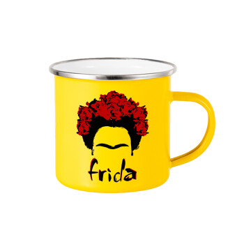 Frida, Κούπα Μεταλλική εμαγιέ Κίτρινη 360ml