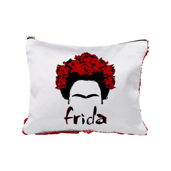Frida, Τσαντάκι νεσεσέρ με πούλιες (Sequin) Κόκκινο