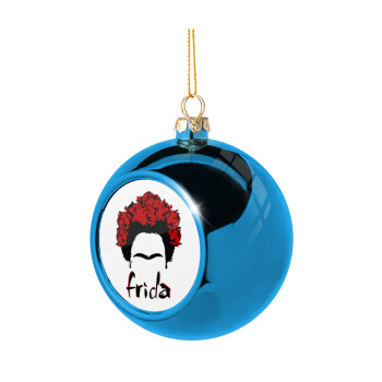 Frida, Χριστουγεννιάτικη μπάλα δένδρου Μπλε 8cm