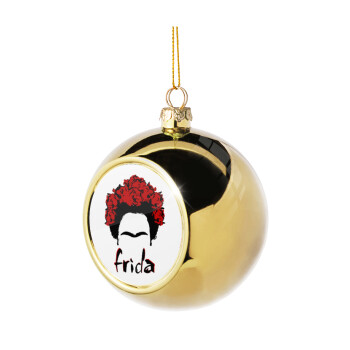 Frida, Χριστουγεννιάτικη μπάλα δένδρου Χρυσή 8cm