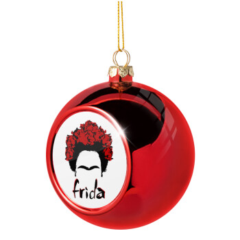 Frida, Χριστουγεννιάτικη μπάλα δένδρου Κόκκινη 8cm