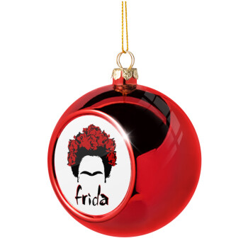 Frida, Christmas tree ball Red 8cm