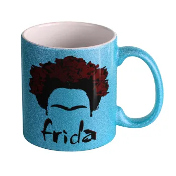 Frida, Κούπα Σιέλ Glitter που γυαλίζει, κεραμική, 330ml