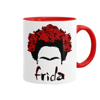 Frida, Mug colored red, ceramic, 330ml