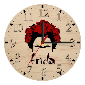 Frida, Ρολόι τοίχου ξύλινο plywood (20cm)