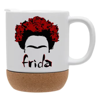 Frida, Ceramic coffee mug Cork (MAT), 330ml