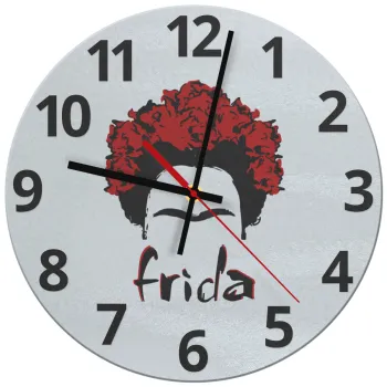 Frida, Ρολόι τοίχου γυάλινο (30cm)