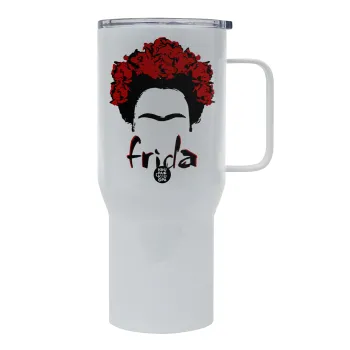 Frida, Mega Stainless steel Tumbler with lid, double wall 750L