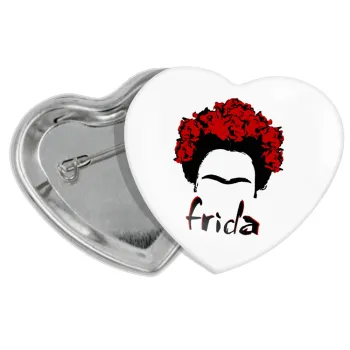 Frida, Κονκάρδα παραμάνα καρδιά (57x52mm)