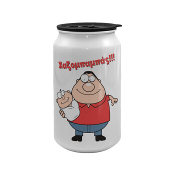 Χαζομπαμπάς, Κούπα ταξιδιού μεταλλική με καπάκι (tin-can) 500ml