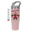 Pink color, 890ml (30oz) stainless Steel Tumbler with Handle