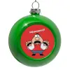 Στολίδι Χριστουγεννιάτικη μπάλα δένδρου Πράσινο 8cm