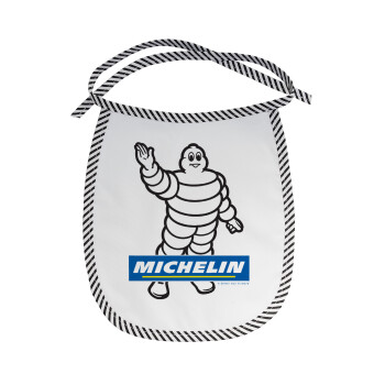 Michelin, Σαλιάρα μωρού αλέκιαστη με κορδόνι Μαύρη