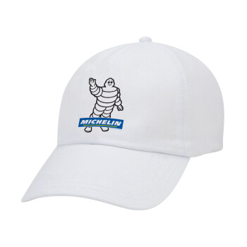 Michelin, Καπέλο Jockey baseball Λευκό (snapback, 5-φύλλο, unisex)
