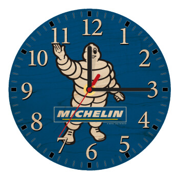 Michelin, Ρολόι τοίχου ξύλινο plywood (20cm)