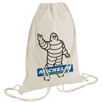 Michelin, Τσάντα πλάτης πουγκί GYMBAG natural (28x40cm)