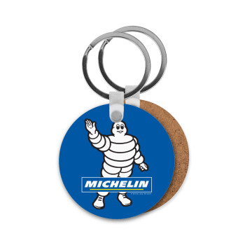 Michelin, Μπρελόκ Ξύλινο στρογγυλό MDF Φ5cm