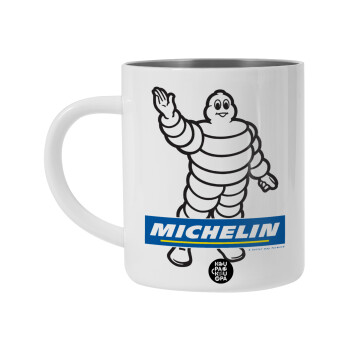 Michelin, BIG Mug Stainless steel double wall (450ml, White)