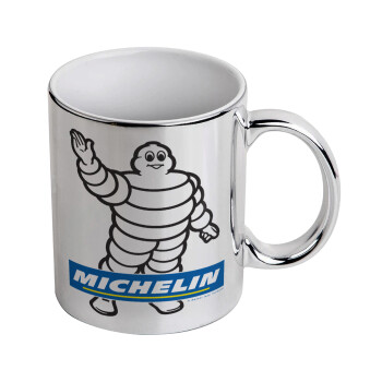 Michelin, Mug ceramic, silver mirror, 330ml