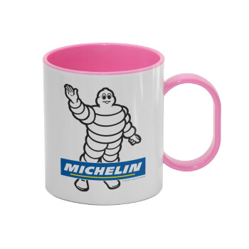 Michelin, Κούπα (πλαστική) (BPA-FREE) Polymer Ροζ για παιδιά, 330ml