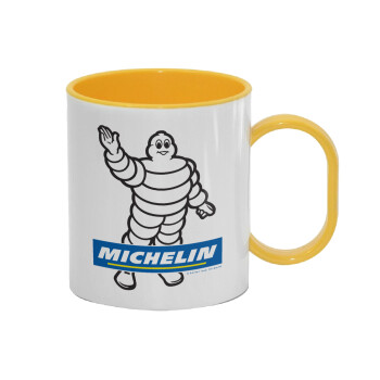 Michelin, Κούπα (πλαστική) (BPA-FREE) Polymer Κίτρινη για παιδιά, 330ml