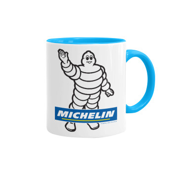 Michelin, Κούπα χρωματιστή γαλάζια, κεραμική, 330ml