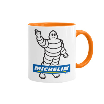 Michelin, Κούπα χρωματιστή πορτοκαλί, κεραμική, 330ml