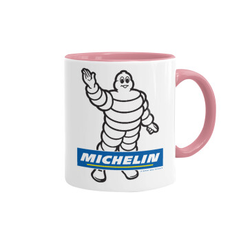 Michelin, Mug colored pink, ceramic, 330ml