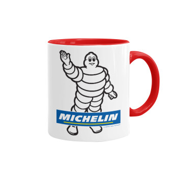 Michelin, Κούπα χρωματιστή κόκκινη, κεραμική, 330ml