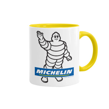 Michelin, Κούπα χρωματιστή κίτρινη, κεραμική, 330ml