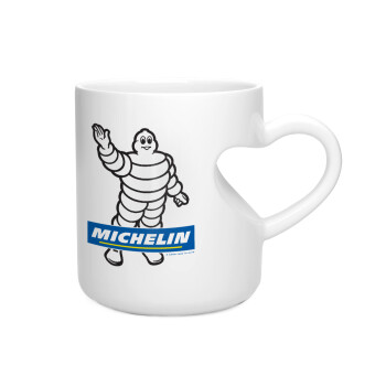 Michelin, Κούπα καρδιά λευκή, κεραμική, 330ml