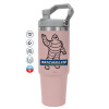Pink color, 890ml (30oz) stainless Steel Tumbler with Handle