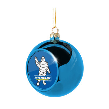 Michelin, Blue Christmas tree ball ornament 8cm