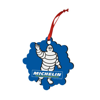 Michelin, Χριστουγεννιάτικο στολίδι snowflake ξύλινο 7.5cm