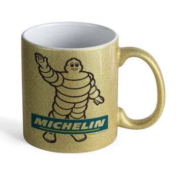 Michelin, Κούπα Χρυσή Glitter που γυαλίζει, κεραμική, 330ml