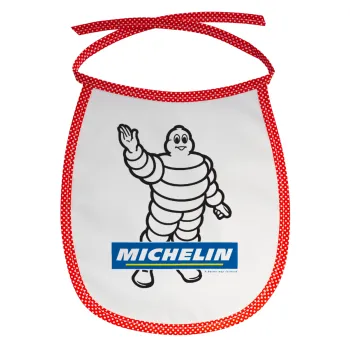 Michelin, Σαλιάρα μωρού αλέκιαστη με κορδόνι Κόκκινη