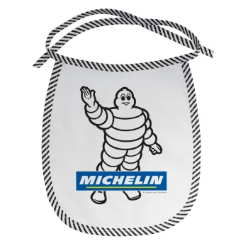 Michelin, Σαλιάρα μωρού αλέκιαστη με κορδόνι Μαύρη
